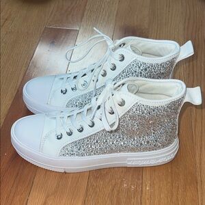 Michael Kors Women’s Rhinestone High-Top Sneakers